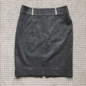 White House Black Market Gray Pencil Skirt, size 6